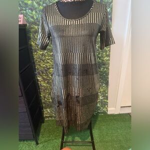 Striped Metallic Dress p35